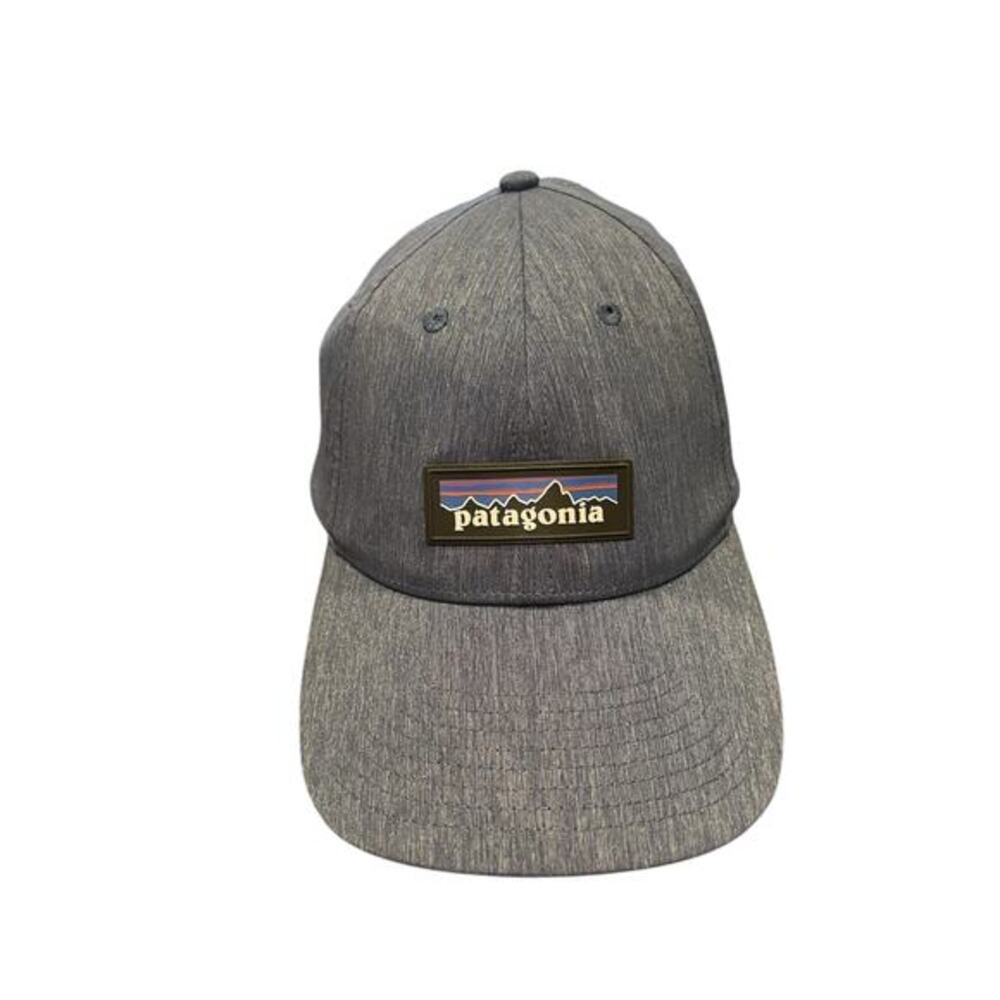Patagonia Hat Men Women Baseball Cap Blue Denim Chambray Adjustable Strap Logo‎